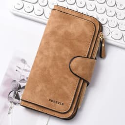 Butterfly Flower Women's Long Wallet Features Multiple Card Slots A Coin Pocket and Cell Phone Pouch Perfect Gift for Women