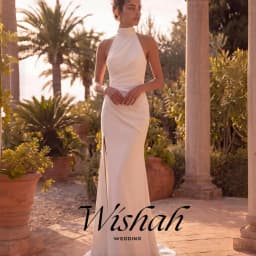 Wishah Customized Elegant White Halter Pleated Sleeveless Backless Button Forked Mermaid Long Bridal Gown for Wedding Party 2027