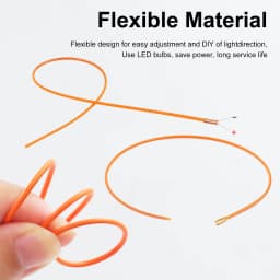 DC 3V Free Cut Flexible COB LED Filament DIY Edison Bulb Lamp Parts 25mm 80mm 110mm 128mm 190mm 255mm 300mm LED Diode