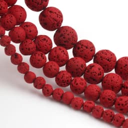 Natural Volcanic Lava Stone Beads Round Loose Spacer Beads for Jewelry Making Beadwork DIY Bracelets Accessories 15'' 4 6 8 10mm