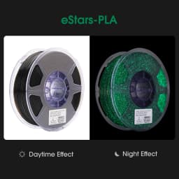 ESUN Luminous Star PLA Filament 1KG 1.75mm 3D Printer Filament Glow in the Dark 3D Filament EStars Luminous PLA Filament