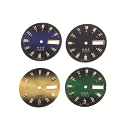 New 1Pc Vintage 3 Stars Watch Dial DIY Parts Dual Calendar Literal Men's Watch Accessories For 46941/46943 Movement