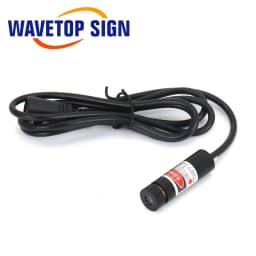 WaveTopSign Adjustable Pointer Laser Beam Module 10x30mm 12x32mm 12x40mm Locator Red Laser Line Positioner