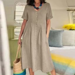 Women New Loose Boho Button Pockets Vintage Ruffles Befree Summer Elegant Party Dress Summer Party Maxi Dresses