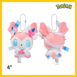 Mimikyu Eevee Plush Keychain Pocket Monster Cos Eeveelution Snorlax Doll Anime Pendant For Fan Collectible Sylveon Present Decor