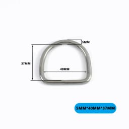 2/5/10Pcs 304# Stainless Steel D Ring Bag Strap Buckle Dog Collar Loop Clasp Webbing Backpack Belt Hook Buckles DIY Accessories