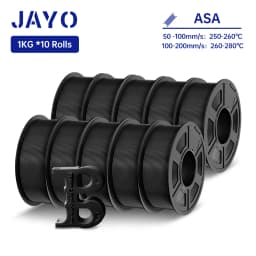 JAYO ASA / ABS Filament 1.75mm 1KG/Roll Low Temteratue Easy ABS 3D Printer Filament High Toughness 3D Printer Filament