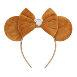 Cute Pink Plush Mouse Ears Headband With Rhinestone Bow Pearl Accents For Party Cosplay DIY Birthday Gift, Kids & Adults