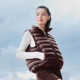 `BOSIDENG Women's Down Vest Sleeveless Puffer Jacket Lightweight Stand Collar Winter Warm Gilet Casual Outerwear`