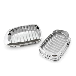 Artudatech Front Fence Grill Grille Chrome For BMW E46 2 Doors 1998-2001 3 Series