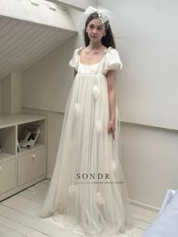 Sondr Customized U-Neck Korean Wedding Dresses Square Collar A Line Japanese Women Party Dresses Luxury Prom Party Gown 2026