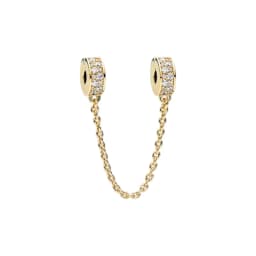 Hot selling 925 Silver Butterfly Crown Round Classic Safety Chain Charm Suitable for Women's Bracelet Fashion DIY Jewelry Gift