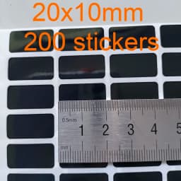 20x10mm or 35x20mm Black Vinyl Security Seal VOID Left If Removed Tamper Evident Removal Proof Package Safety Protection Sticker