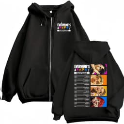 5 Seconds of Summer Everyone's A Star World Tour Zip Up Hoodies Men Women Harajuku Hip Hop Gothic Jacket Sweatshirt Hoodie Coats