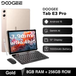 DOOGEE Tab E3 Pro Tablet Android 15 Gemini AI 13'' Display 7.9mm Ultra-thin 8GB 256GB Smart Pad 11000mAh Battery Global Version