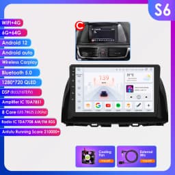 Hizpo 7862 Android 13 Car multimedia For Mazda CX5 CX-5 2012-2015 10.1" Vedio Player Autoradio GPS Navi Stereo 2din Head Unit BT