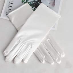 3 Lengths 23 cm 38 cm 55 cn Solid Black White Satin Gloves Women Elegant Etiquette Evening Bride Dress Wedding Opera Elbow Glove