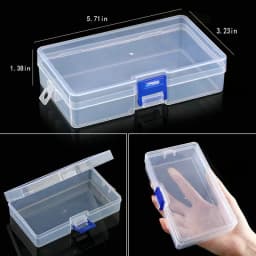 Plastic Organizer Box Storage Container Jewelry Box with Adjustable Dividers for Beads Art DIY Crafts Jewelry Fishing Tackles