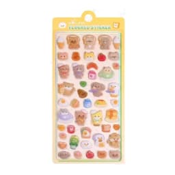 1 pc/6 pcs Cartoon Animals Flocked 3D Relief Stickers Journaling DIY Diary Cute Stationery Sticker Decor School Supplies