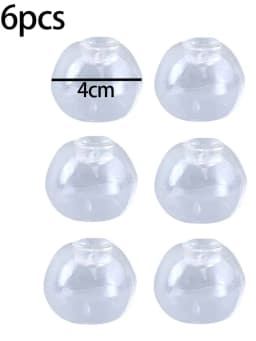 6Pcs Transparent Soft TPR Empty Ball Skins DIY Handmade Bubble Squishy Toy for Stress Relief Squeeze Fidget Toy Crafts Making