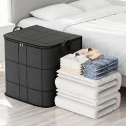 1pc Large Capacity Clothes Storage Bag Stackable Blanket Storage Bags Storage Containers For Organizing Bedroom Closet Clothing