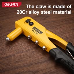 20Cr Steel Jaw One-Hand Rivet Gun Quick-Change 4 Nozzles 2.4/3.2/4/4.8mm Pop Riveter Heavy Duty Blind Rivet Tool Sheet Metal