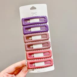 Women's Hair Clips Square Wave Styling Accessory Chic Zinc Alloy Bangs Pin for Daily Makeup and Party Wear Durable Set