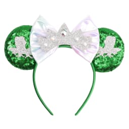 Princess and Frog Themed Mouse Ears Headbands Women Party Hair Accessories Bird DIY Headband for Girls Kids Sequins Bow Hairband