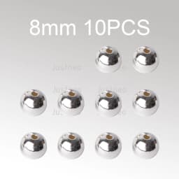 Silver Beads For Jewelry Making, 925 Balls SilverB bead Spacers To Make Bracelets And Necklaces