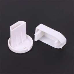 5Pcs Plastic End Cap For Roller Blinds PVC Bottom Rail Sealing Plug Cap Sleeve Non-slip Hand-pull Curtain Track Accessories