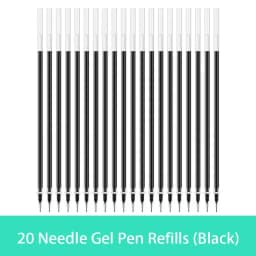 10/20/30 pcs/set 0.5mm Gel Pen Refills Red Blue Black Ink Stationery Writing Supplies Office Signature Rods Office School Needle