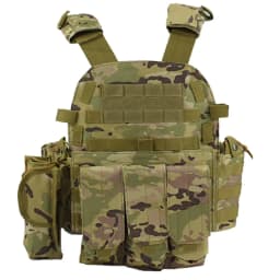 kaevixdio 6094 Outdoor Tactical CS Game Body Armor Hunting Nylon Pouch Molle Plate Carrier Airsoft Accessories Gear Combat Vest