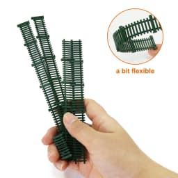 Eevemodel O HO N Scale Model Fences with Gates Building Wall for Model Trains Diorama Scene