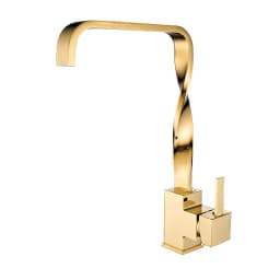 BAKALA Brush Gold Bathroom Basin Kitchen Faucet Hot Cold Wash Mixer Crane Tap 360 Rotation Sink Faucets Single Handle