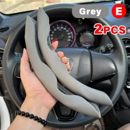 38cm Car Steering Wheel Covers Booster Micro Fiber Leather Auto Interior Decorative Accessories Universal Carbon Fiber Looking