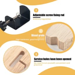 PHYHOO Wood Mini Table Clamp Small Bench Vice Jeweler Hobby Clamps DIY Mold Craft Repair Tool Portable Work Bench Screw Vise