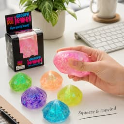 Needoh Diamond Gemstone Slow-Rebound Squeezing Toy, A Stress-Relieving Toy Designed to Help Adults Alleviate Anxiety