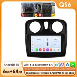 Hizpo Android Auto Radio For Renault Logan 2 2012-2019 Sandero 2 2014-2019 4G Car Multimedia GPS 2 Din Stereo CarPlay WIFI DSP