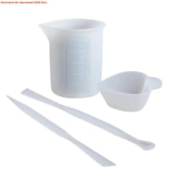 NEW 4-7pcs 1 Set Reusable Resin Art Mixing Measuring Cups Silicone Stir Stick Epoxy Mold Jewelry Making DIY Tool