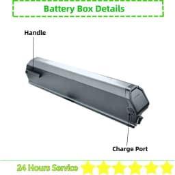 Reention Dorado Plus Ebike Battery Box 65 52 pcs 18650 Cells 36v 48v E-bike Battery Box with Cells Spacers Dorado Battery Case