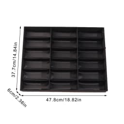 5/18 Grids Flip Eyeglass Display Box Showcase Sunglasses Case Storage Organizer For Women Men
