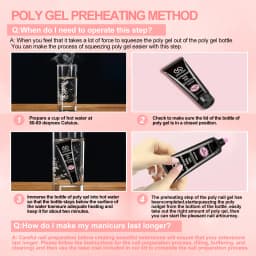 Salon & Home Nail Art Kit - 0.51oz Odorless Quick Build Gel Extension Set with 20 Nail Forms & Tools | Professional UV Sculpting