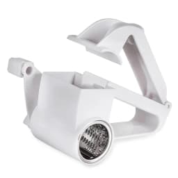 LMETJMA Rotary Cheese Grater Manual Handheld Cheese Grater with Stainless Steel Drum for Grating Hard Cheese Chocolate Nut JT241