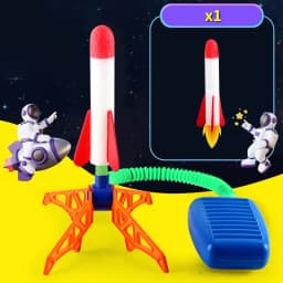 Kids Rocket Launcher Step Pump Power Air Pressed Stomp Outdoor Family Games Skyrocket Birthday Gifts Sports Toys For Children