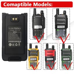 Baofeng Walkie Talkie UV-9RPlus Battery Type-C Enlarge Rechargable Battery With Type-C Charging For UV 9R Pro V1 UV9R PLUS Radio