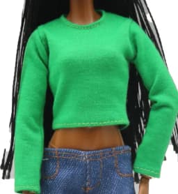 1 Piece Doll Clothes Long Dress Round Neck Long Sleeve T-Shirt for Doll Clothing Outfits 1/6 Dolls Accessories