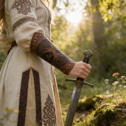 Medieval PU Leather Gauntlet Wristband Medieval Arm Bracers Punk Bracer Wrist Guards for Halloween Warrior Knight Photo Belt