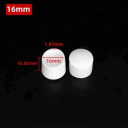 10mm-50mm Round White End Cap Silicone Rubber Blanking Stopper Cover