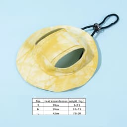 Pets Hat with Ear Holes Adjustable Baseball Cap for Medium Small Dogs Summer Dye Cats Sun Cap Pet Outdoor Hat Pet Supplies