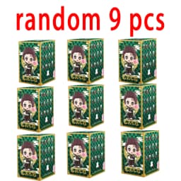 1-12pcs Anime Demon Slayer Blind Box Tanjiro Kamado Nezuko Cartoon Figure PVC Model Ornament Child Christmas Halloween Gift